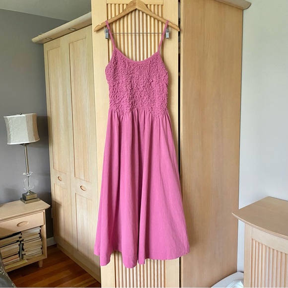 Free people summer chapter midi dress daphne rose pink - Picture 3 of 10
